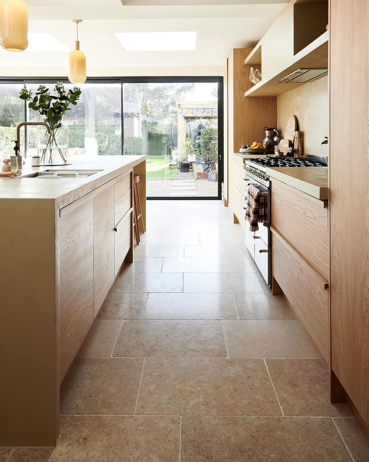Dijon Tumbled Limestone - 600mm x free lengths (15mm thick) TEST