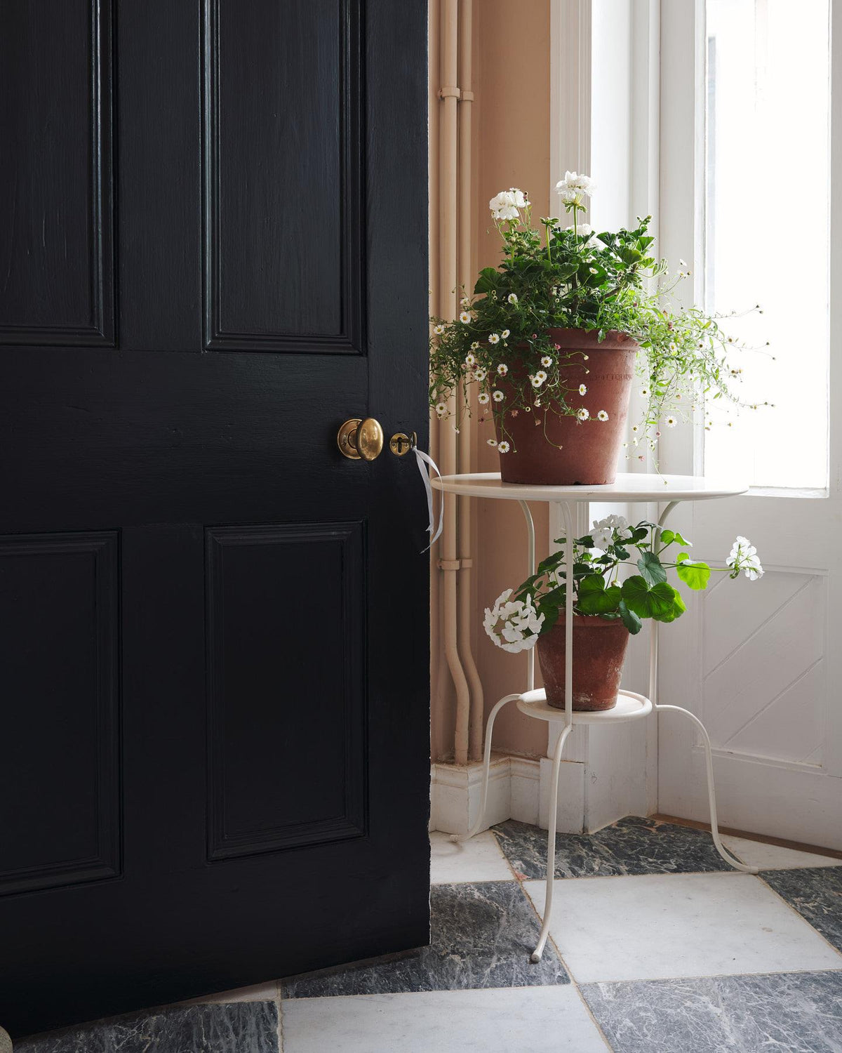 The Clothilde Doorknob with Romilly Backplate TEST