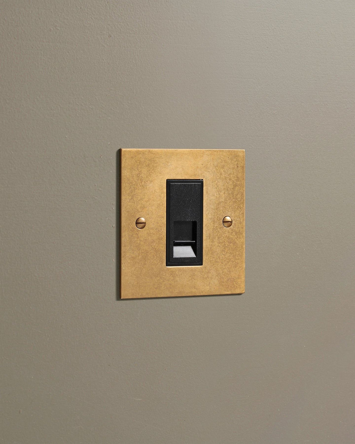 Aged Brass Classic Telecom Outlet TEST