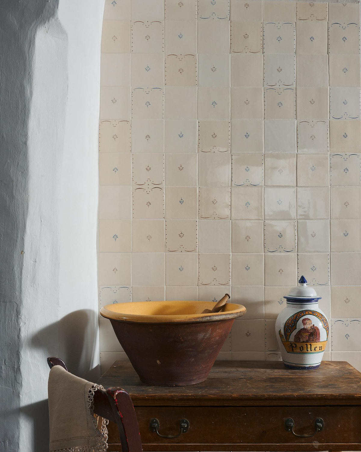 Ditsy Delft Tile - Ditsy in Sepia TEST