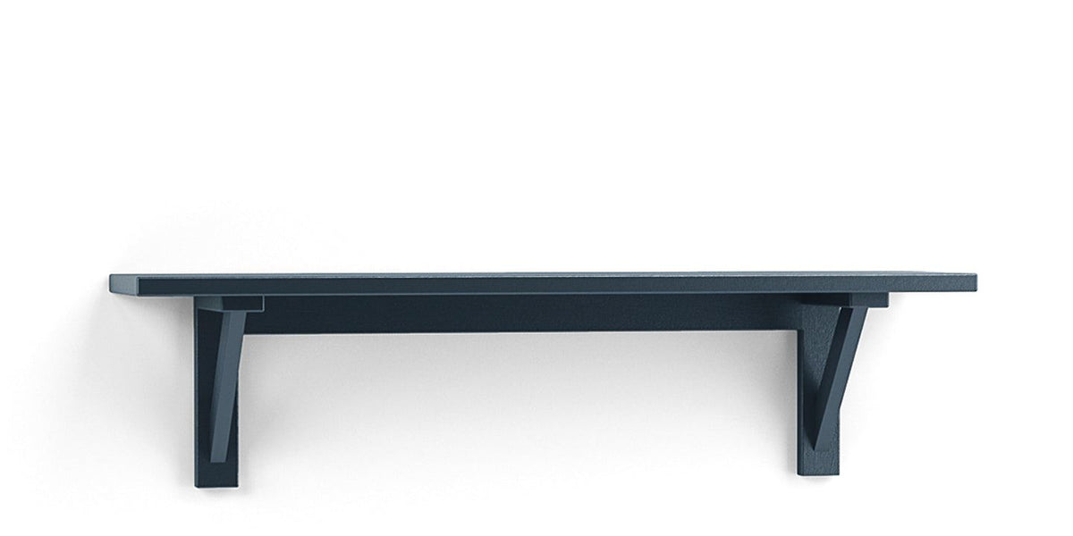 Shaker Shelf with Triangular Brackets