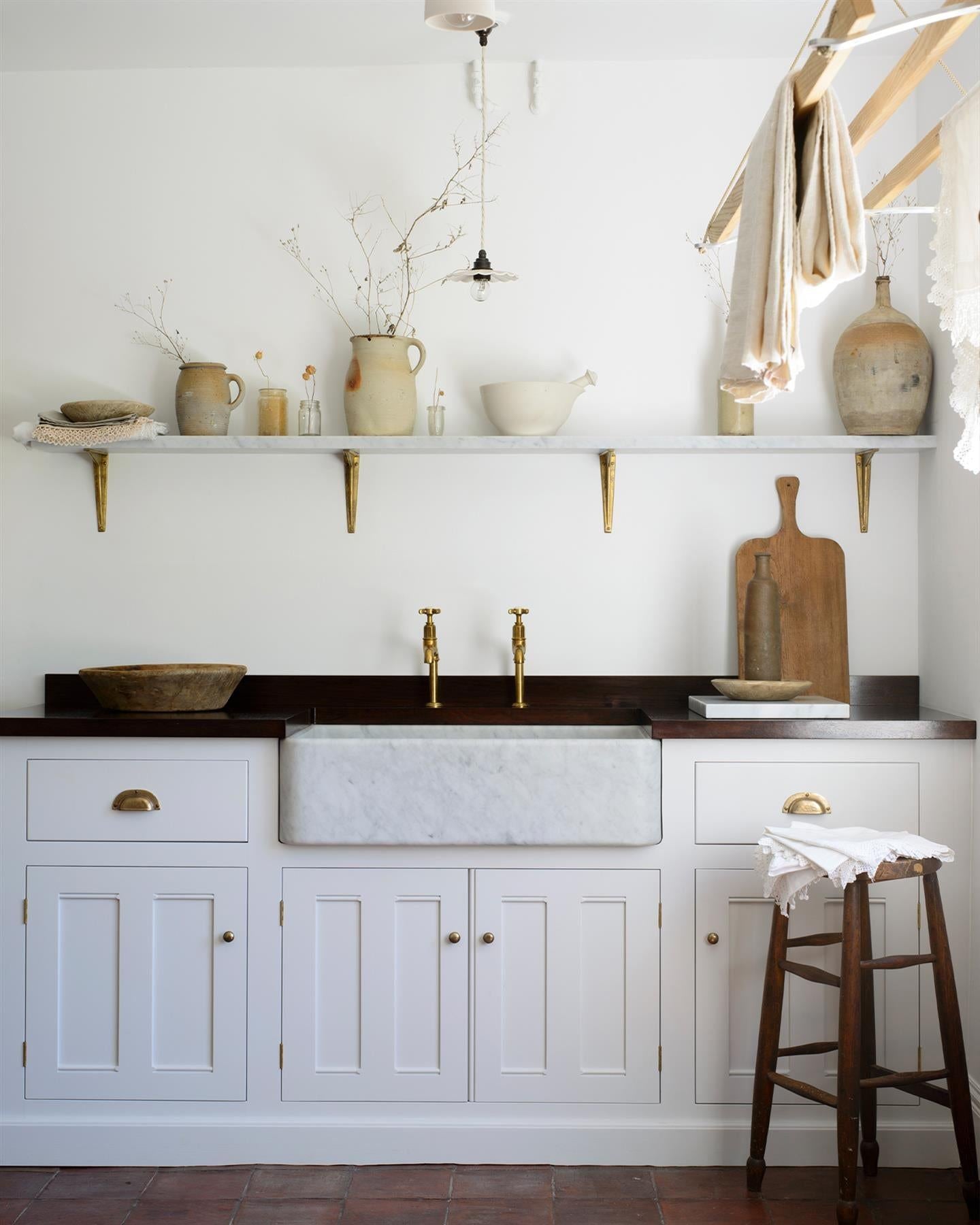 Tuscan Farmhouse 800 Single Carrara Marble Sink