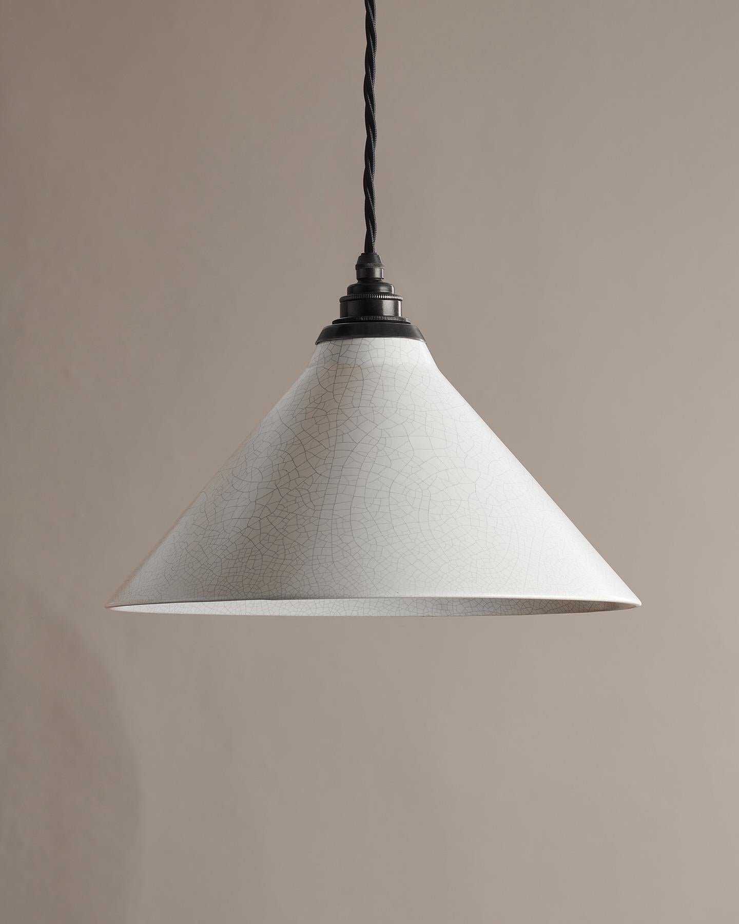 The Crackle Pendant Light - Large, Aged Bronze