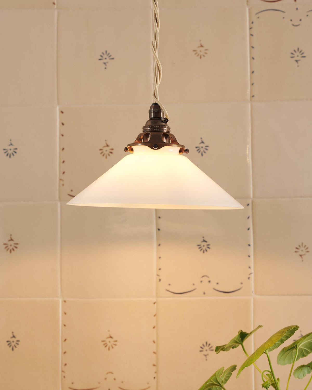 The Mini Milk Glass Pendant Light TEST