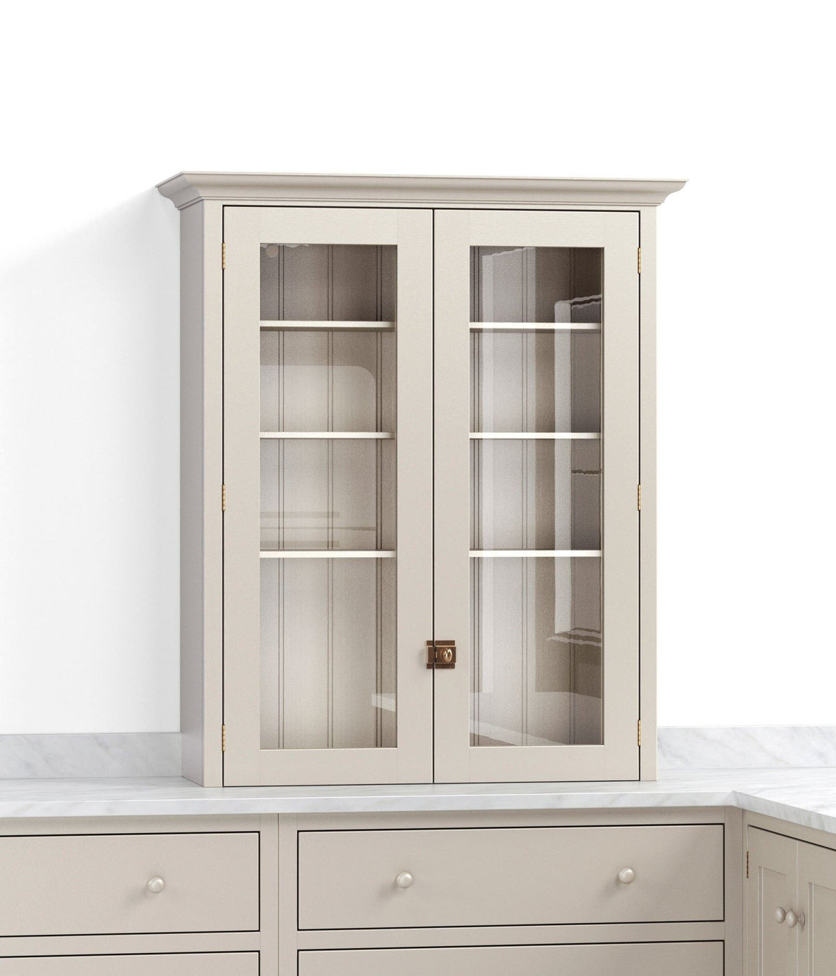 900mm Glazed Countertop Cupboard