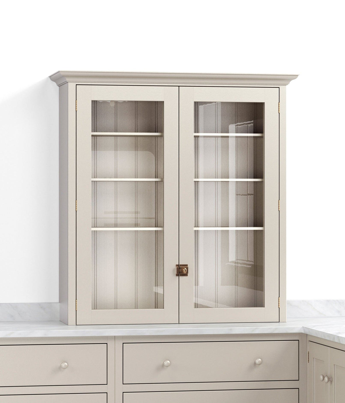 1050mm Glazed Countertop Cupboard