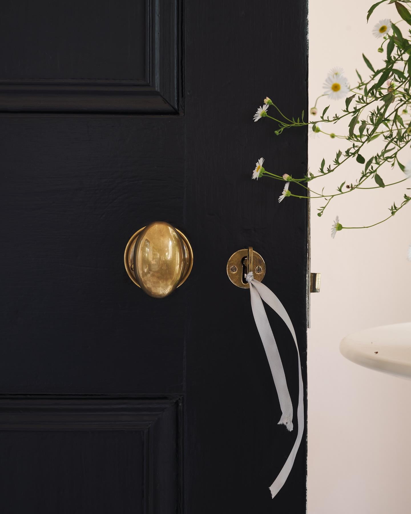 The Clothilde Doorknob with Romilly Backplate