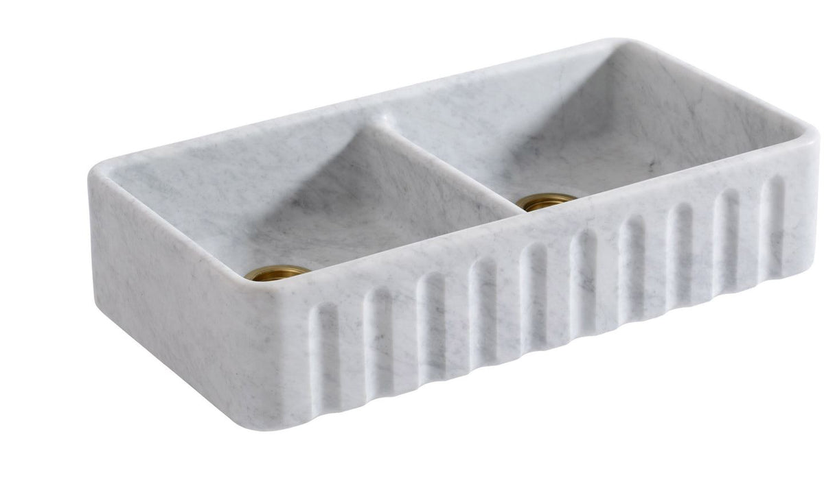 Tuscan Farmhouse 1000 Double Marble Sink