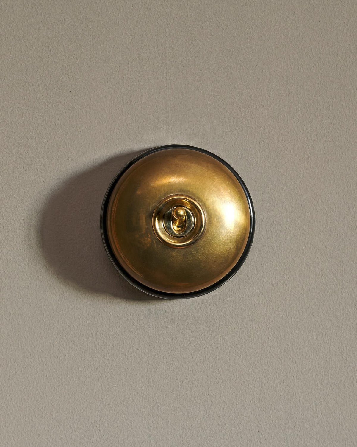 The Dolly Toggle Switch - Heirloom Brass, Black Base, Intermediate TEST