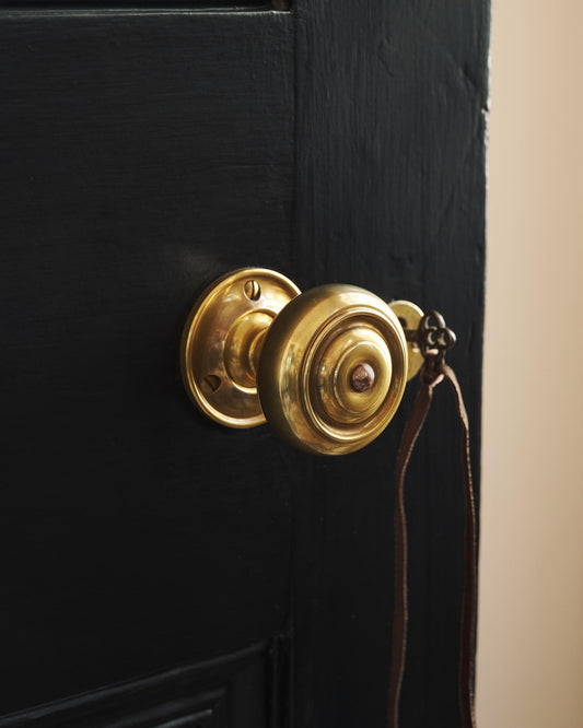 The Romilly Doorknob with Romilly Backplate