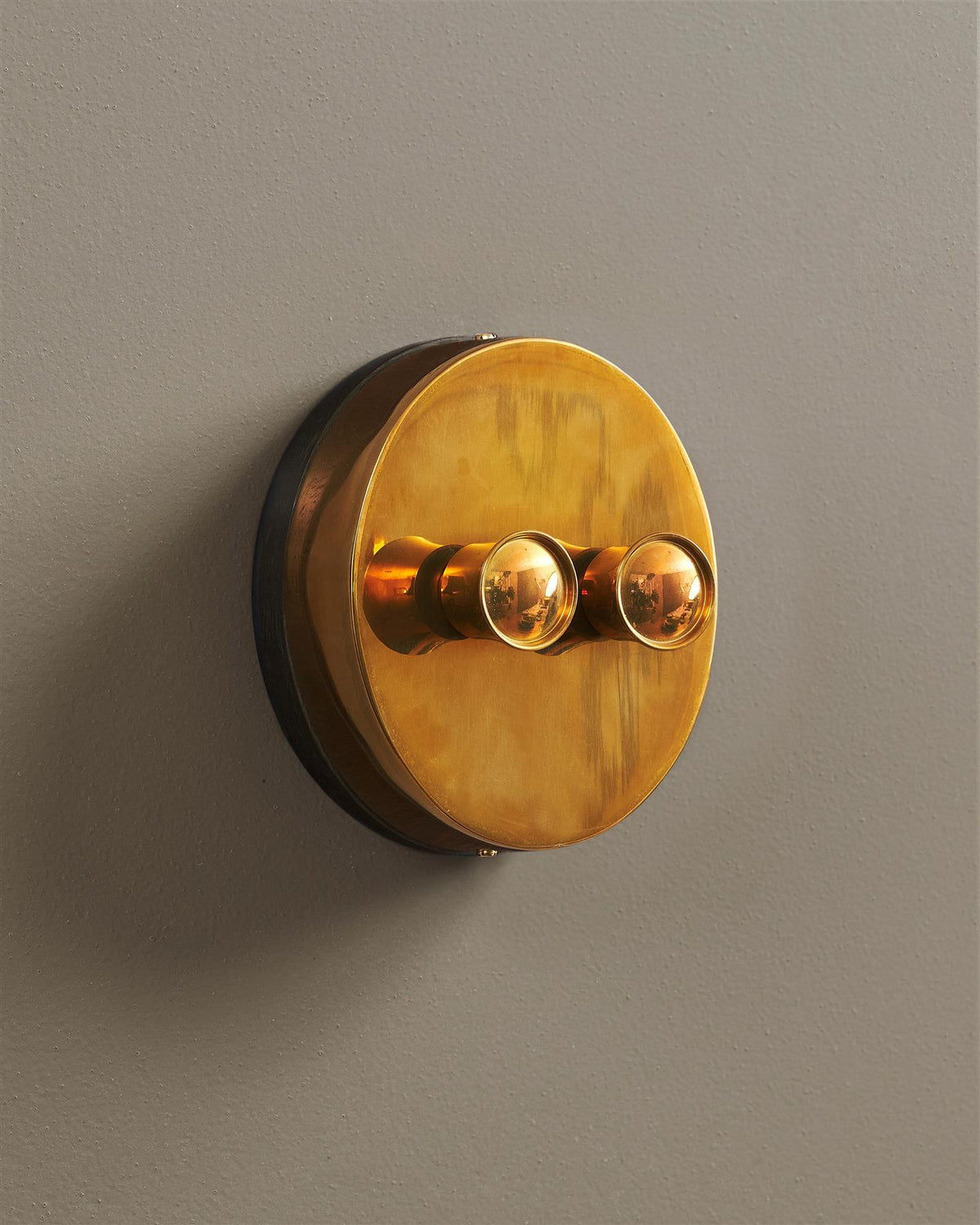 Heirloom Brass Oval Dimmer Switch - 2 Gang TEST