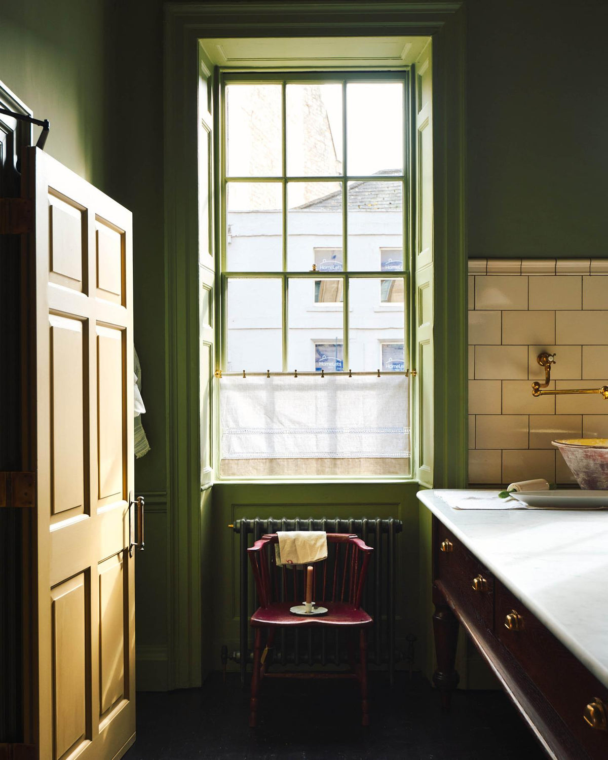 Aged Brass Café Curtain Rail - 600mm rail with 2 brackets & 8 clips TEST