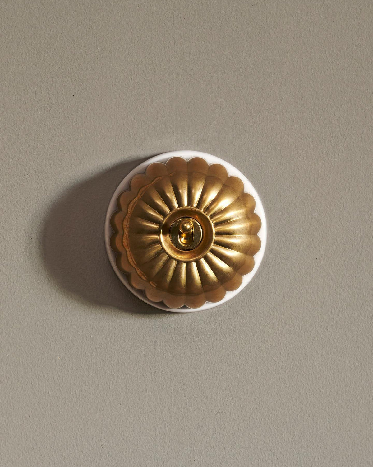 The Jelly Toggle Switch - Heirloom Brass, White Base, Intermediate TEST