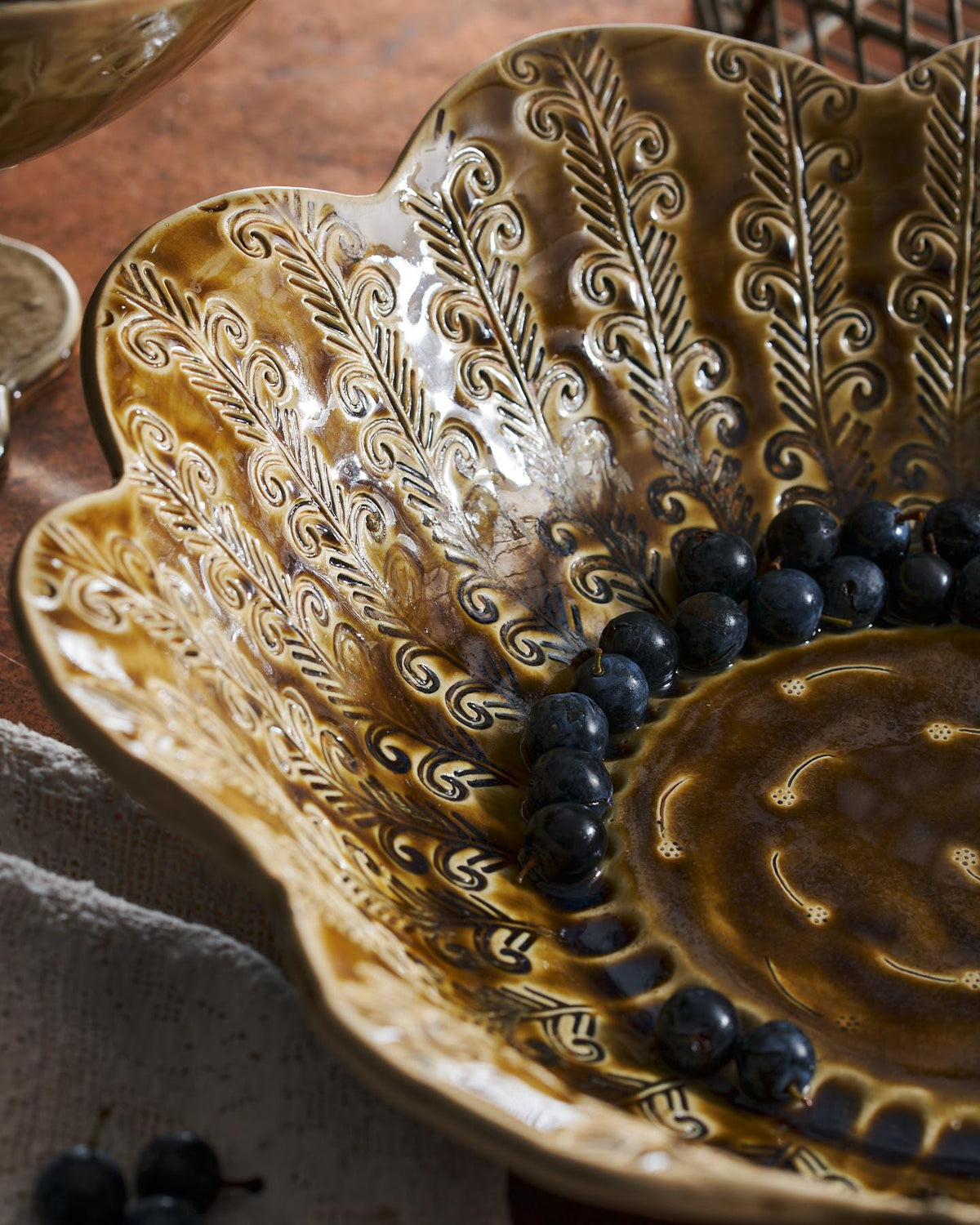 Heirloom Petal Bowl - Sepia TEST