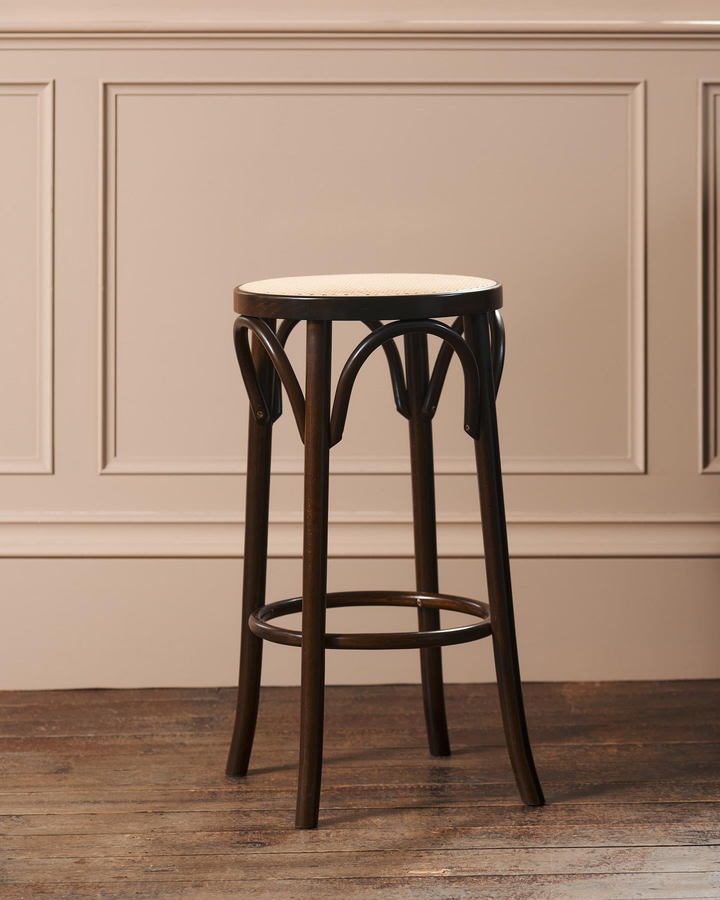 The Woven Top Bentwood Café Stool