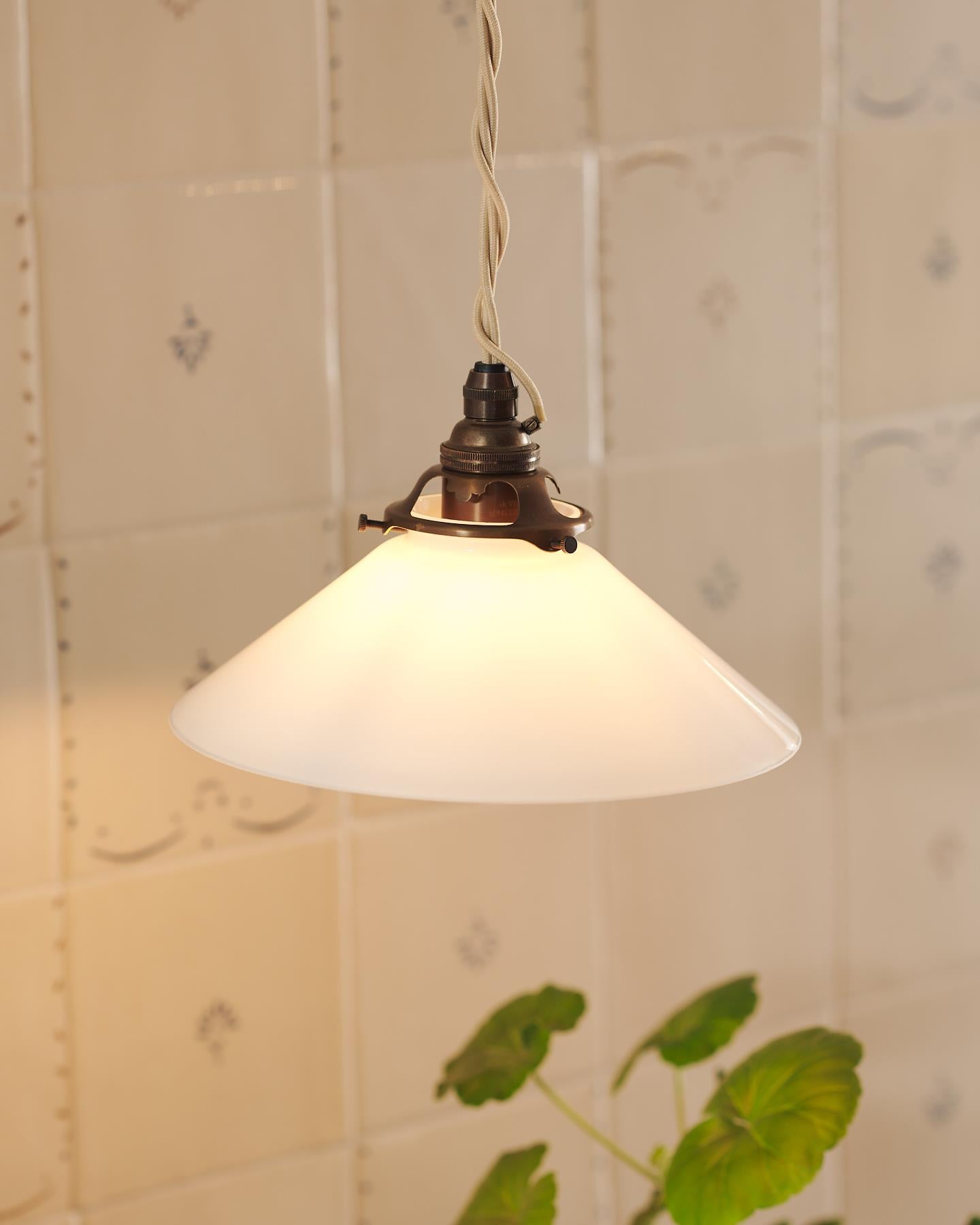 The Mini Milk Glass Pendant Light