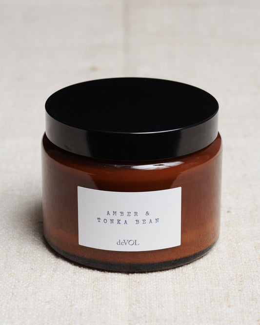 Large deVOL Scented Candle - Amber & Tonka Bean