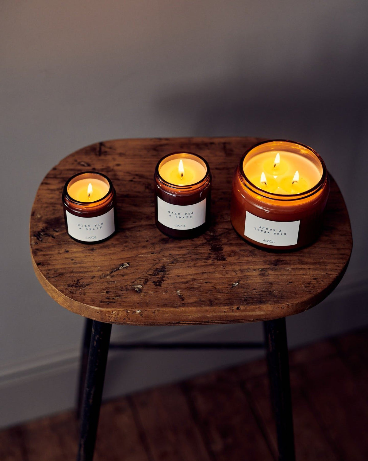 Large deVOL Scented Candle - Wild Fig & Grape TEST