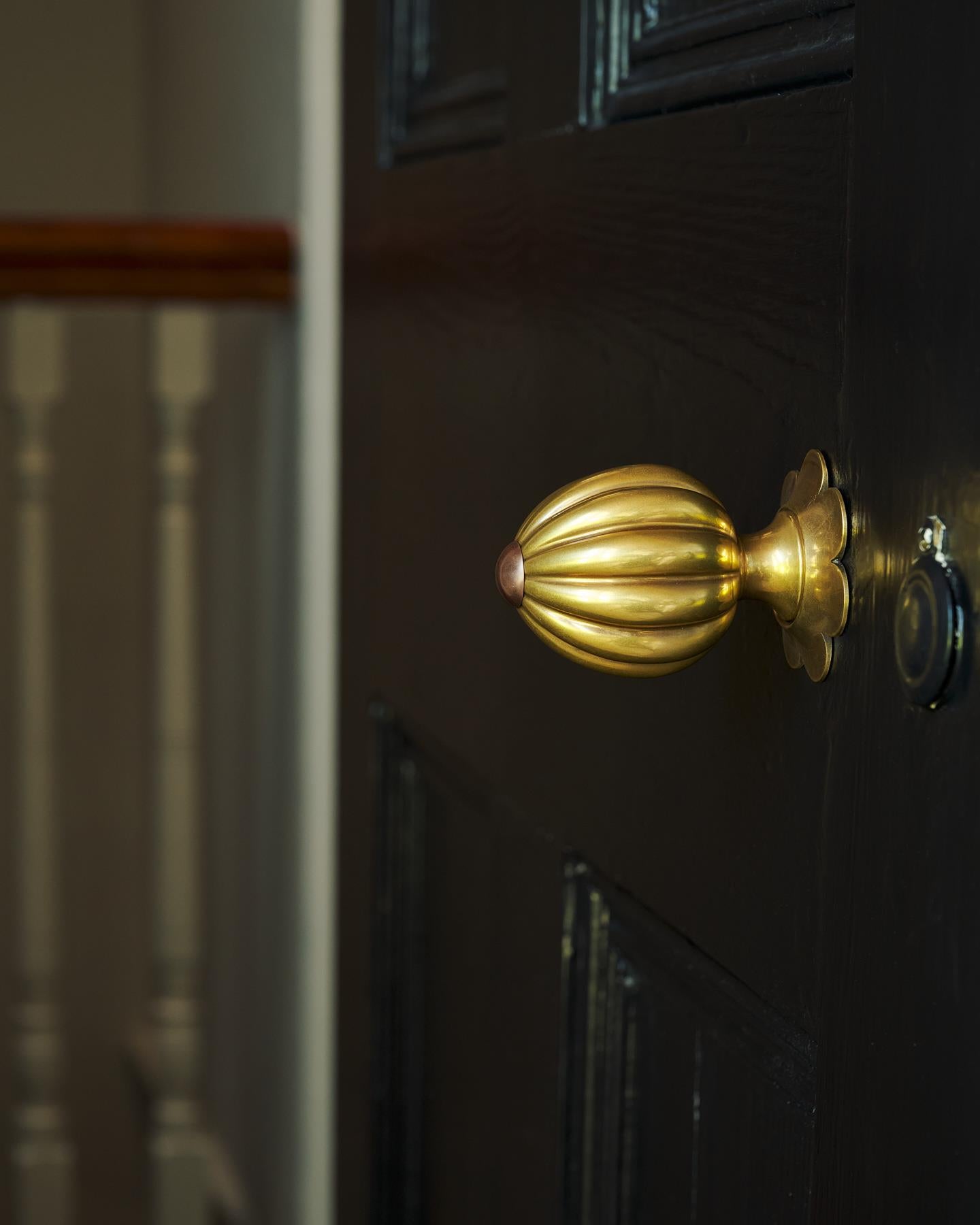 The Marguerite Doorknob with Marguerite Backplate