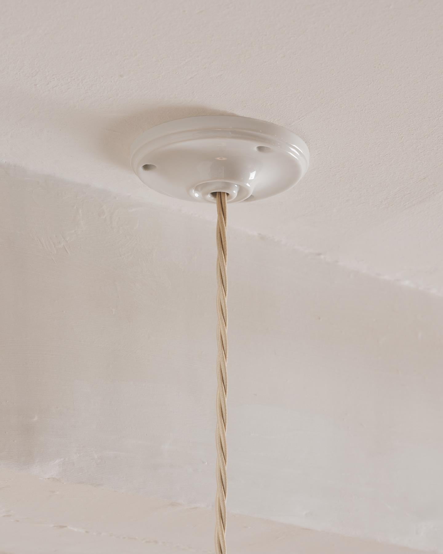 The Mini Milk Glass Pendant Light