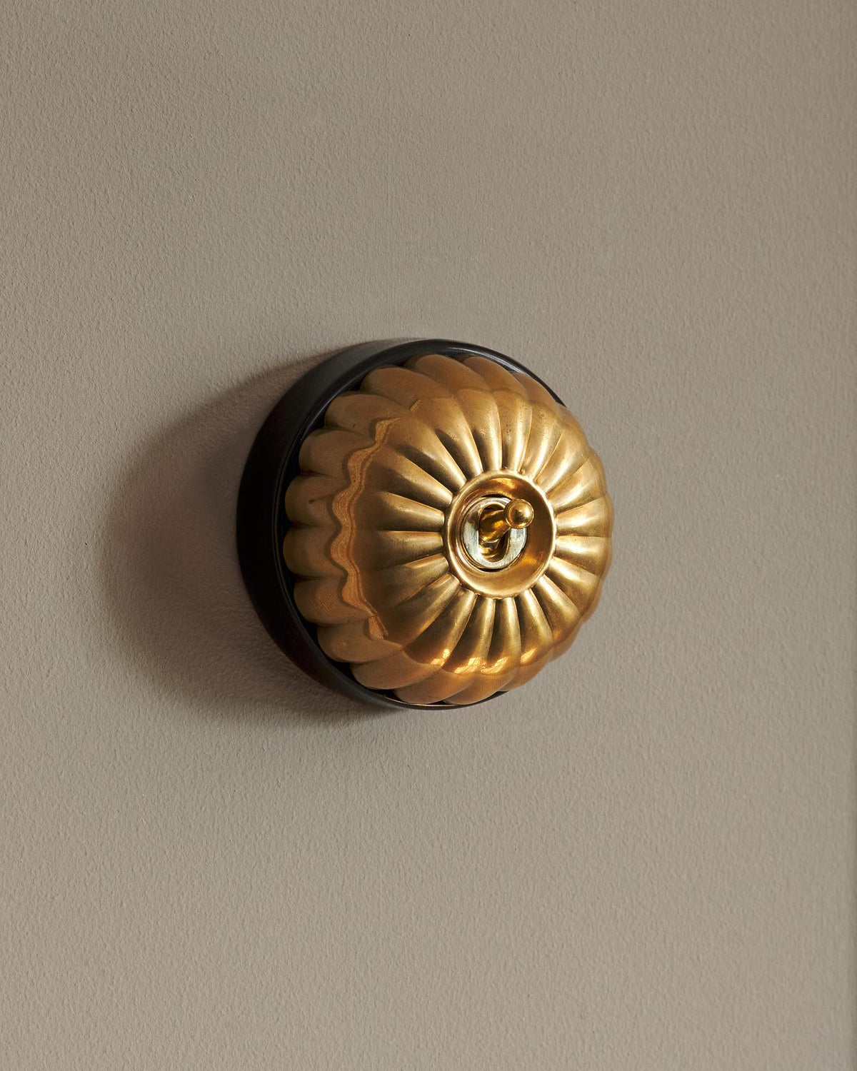 The Jelly Toggle Switch - Heirloom Brass, Black Base, 2 Way TEST