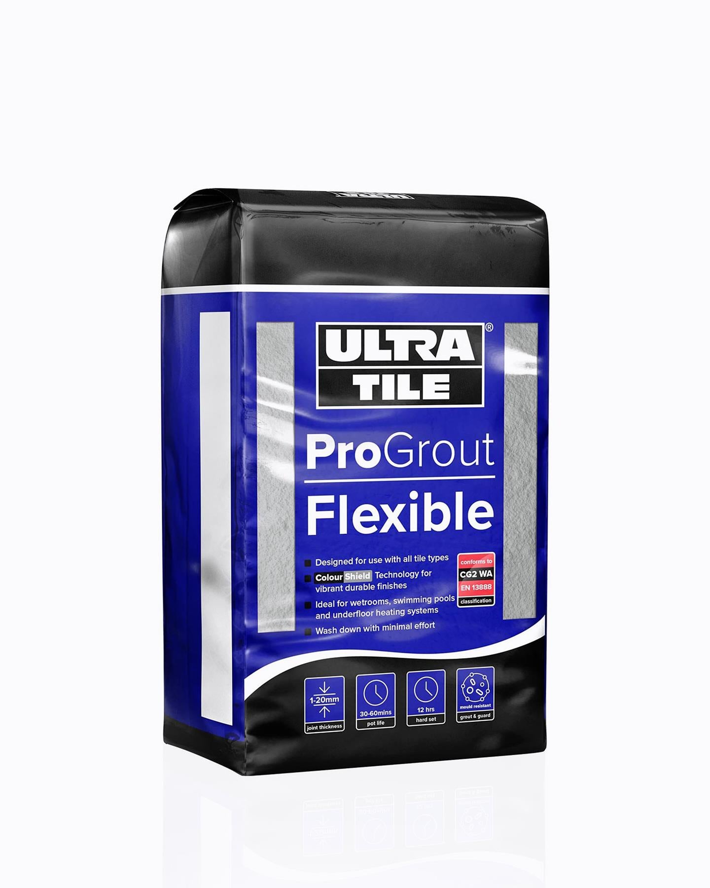 Flexible Grout for Stone & Tile - Silver Grey, 10kg