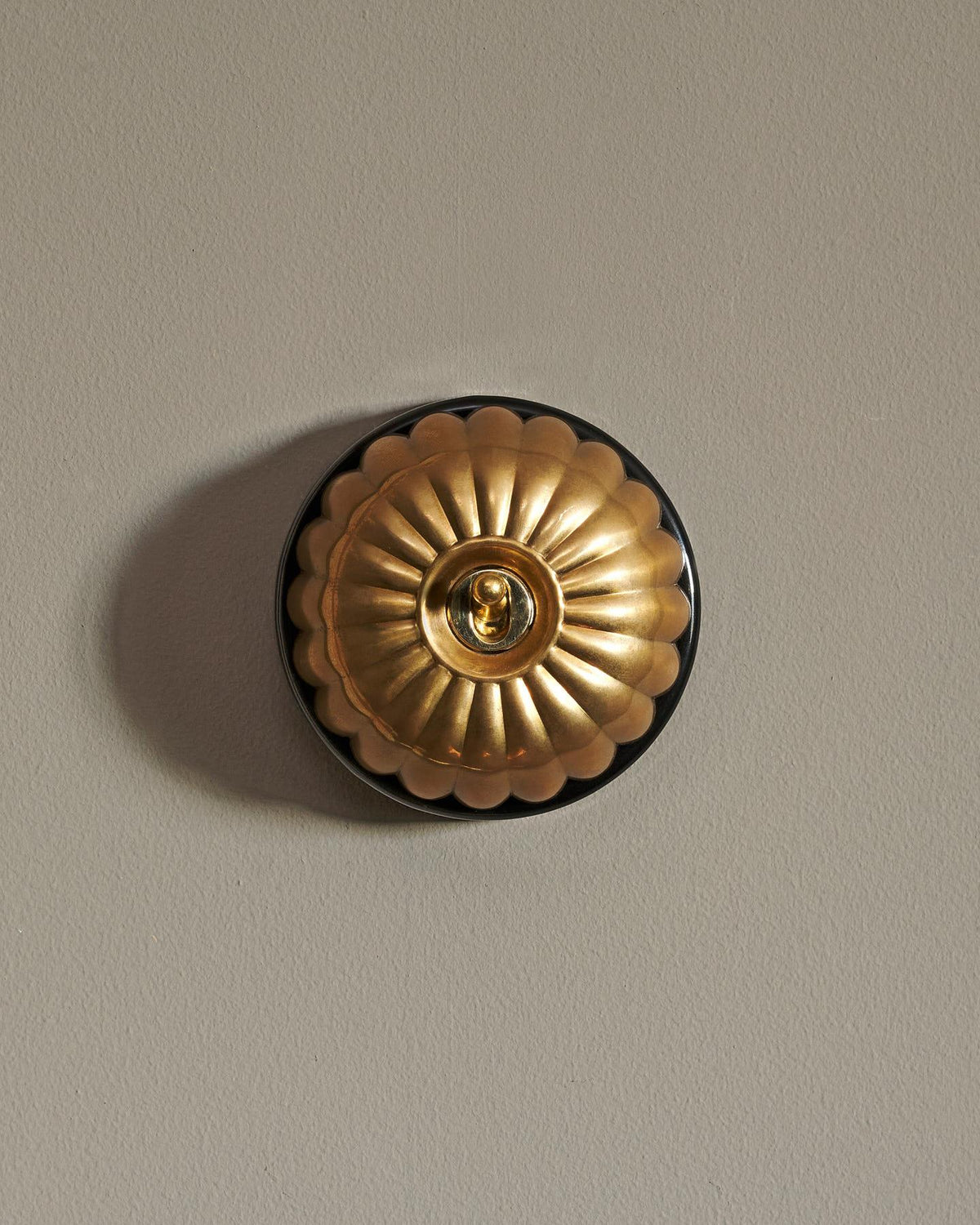 The Jelly Toggle Switch - Heirloom Brass, Black Base, 2 Way TEST
