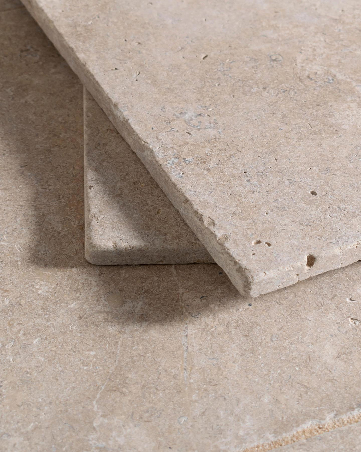 Dijon Tumbled Limestone - 600mm x free lengths (15mm thick) TEST