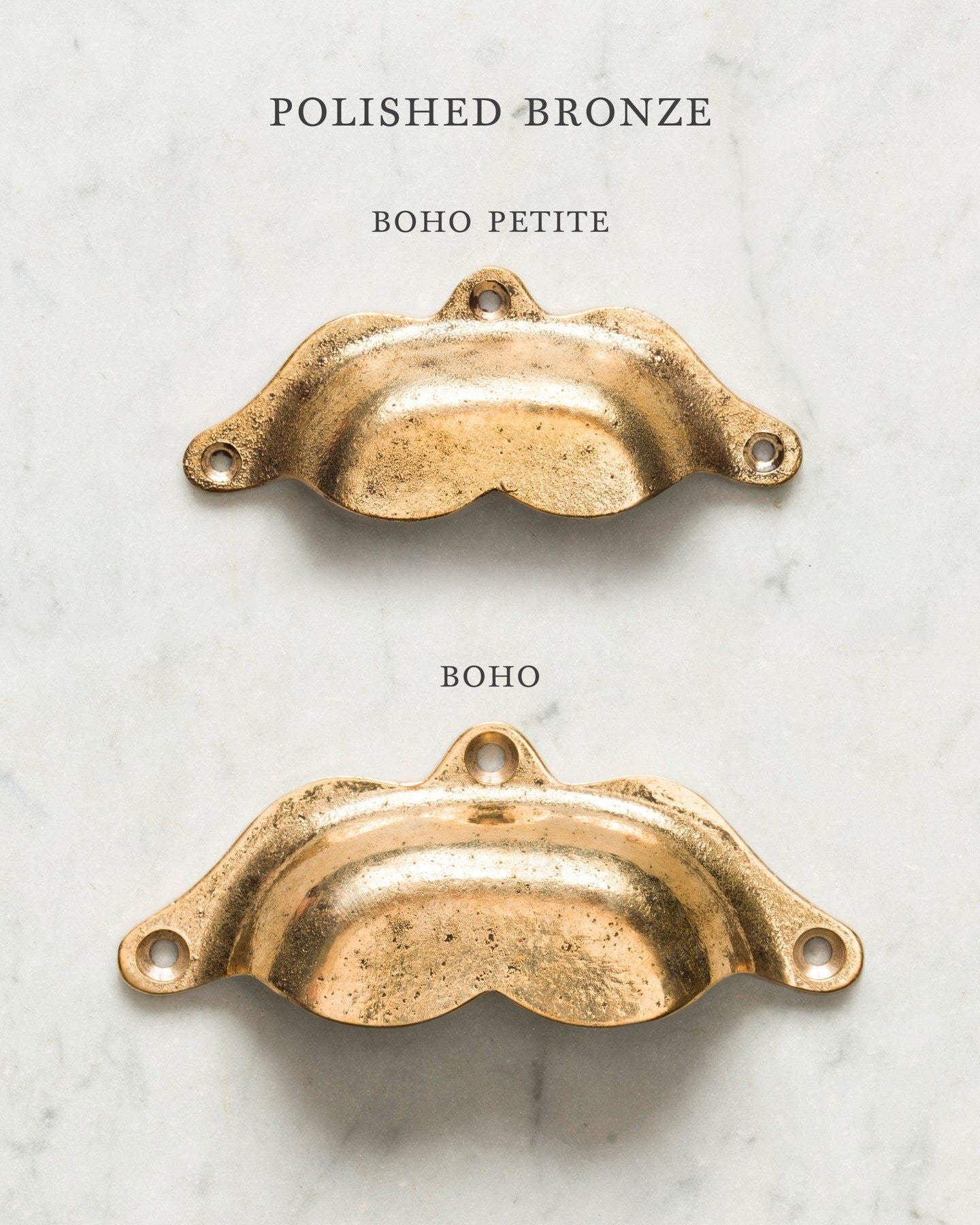 Polished Bronze Boho Handle - Petite