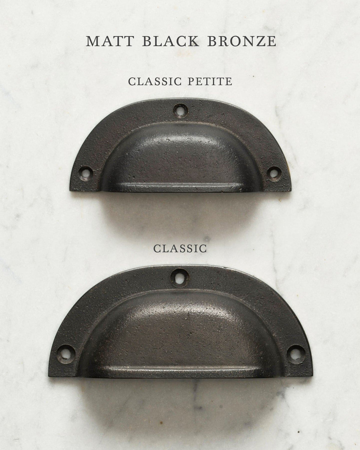 Matt Black Bronze Classic Handle - Petite TEST