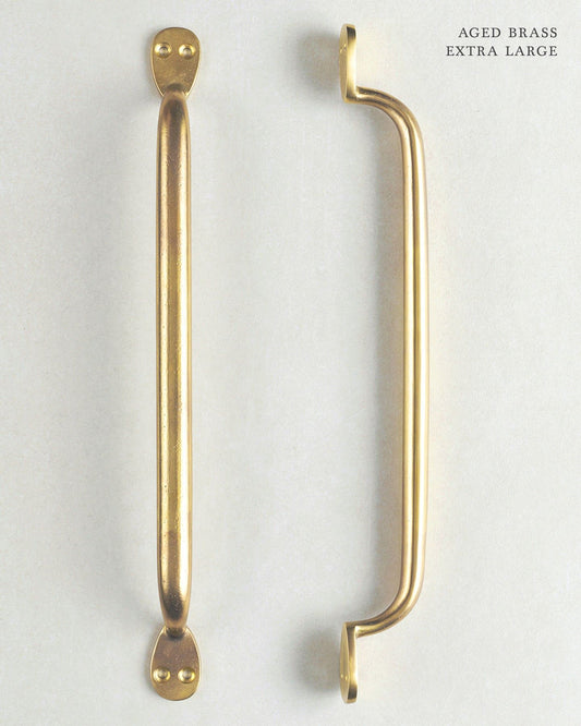 Aged Brass Pull Handle - Extra Large
