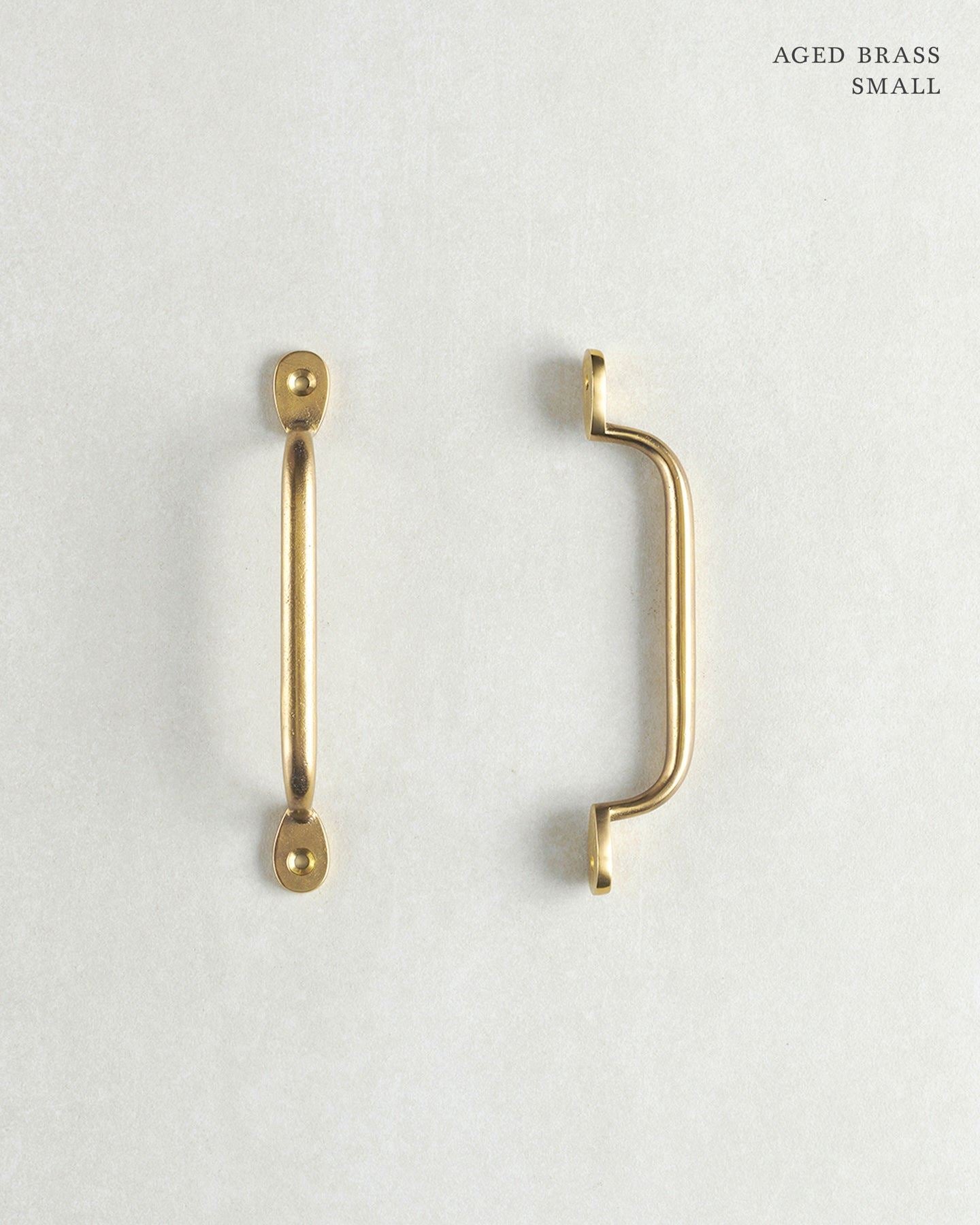 Aged Brass Pull Handle - Small