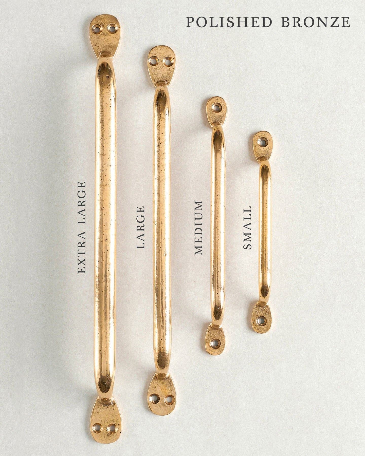 Polished Bronze Pull Handle - Large