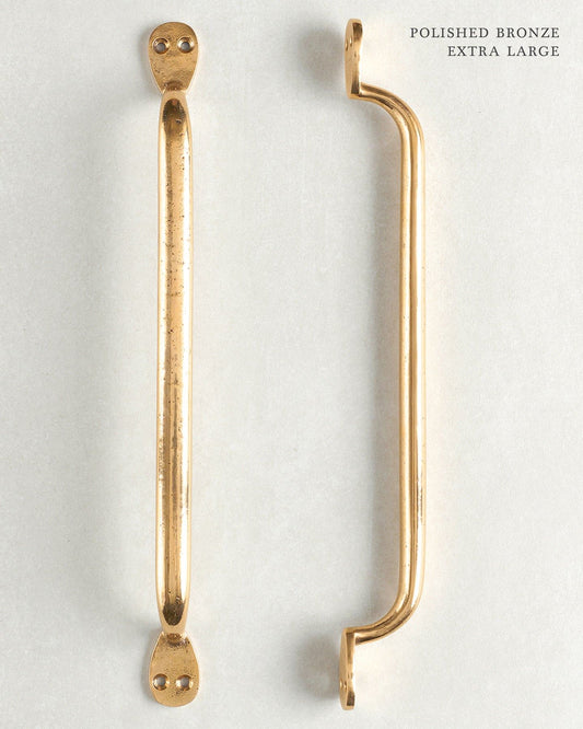 Polished Bronze Pull Handle - Extra Large