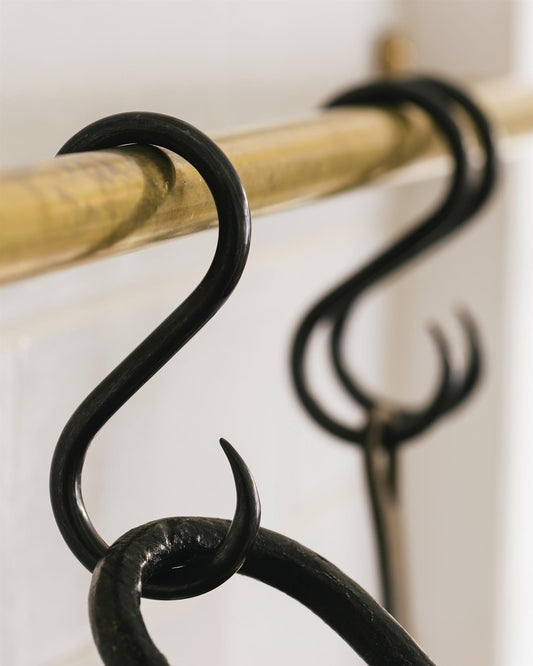 Oxidised Brass S Hook