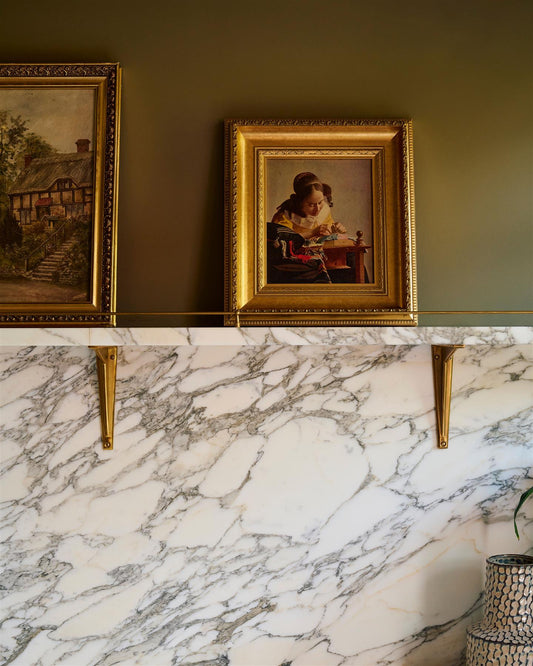 Classic Shelf Bracket - Brass