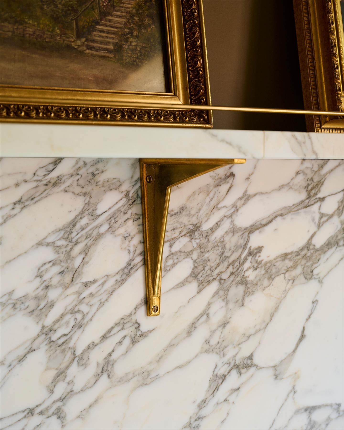 Classic Shelf Bracket - Brass
