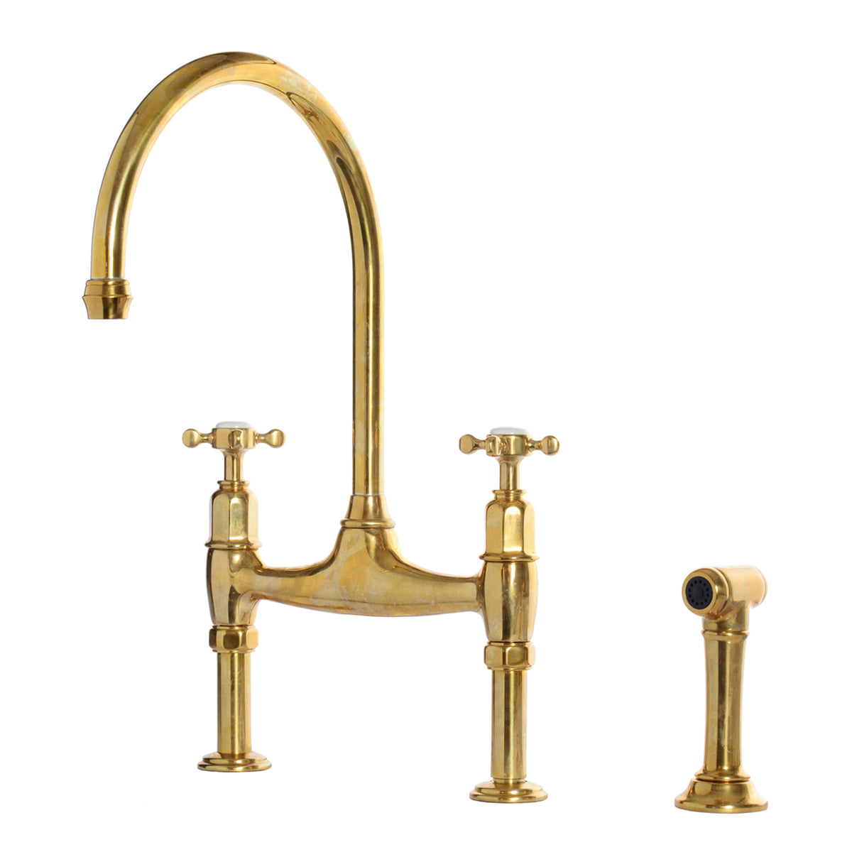 deVOL Aged Brass Ionian Tap