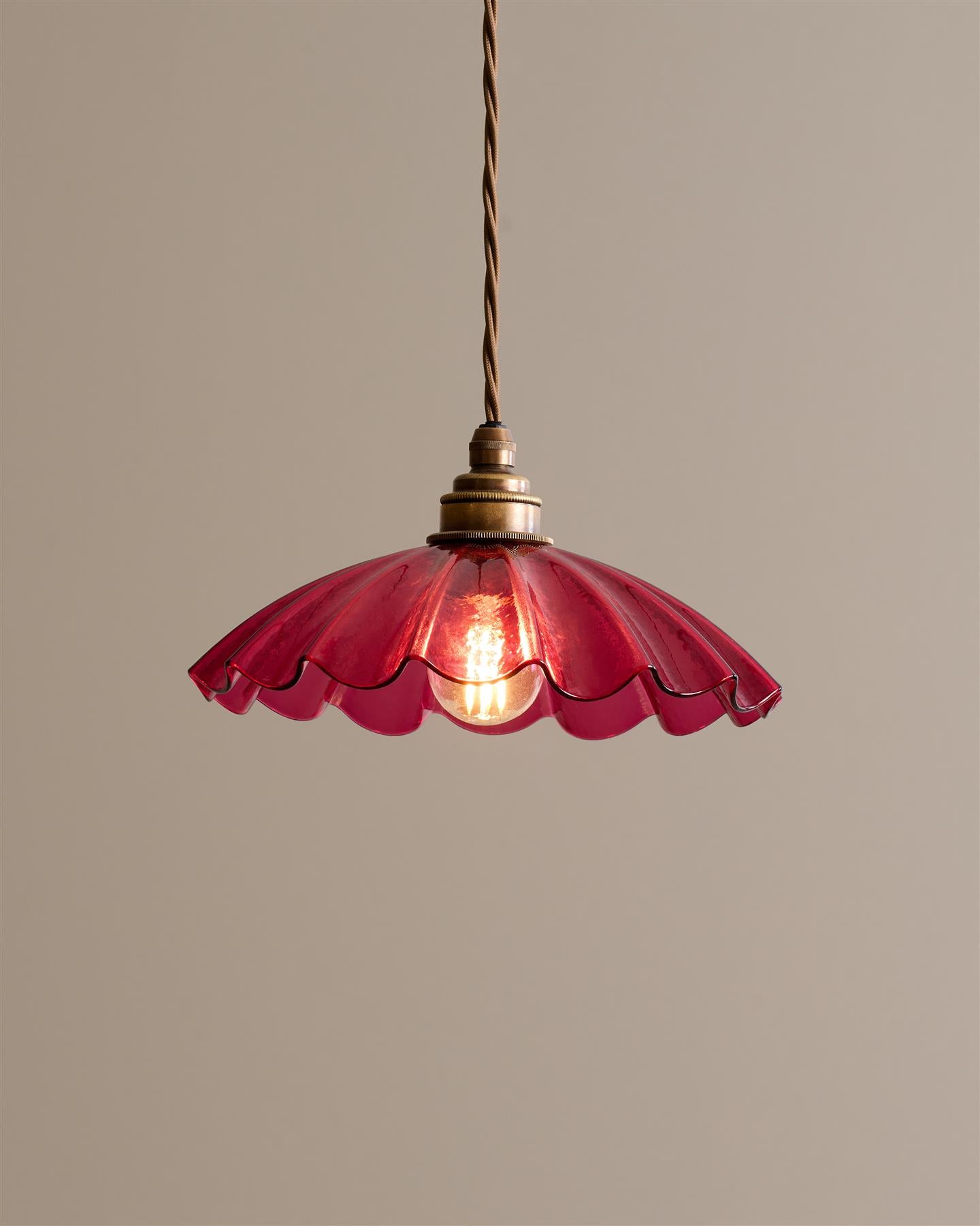 The Petite Frilly Cranberry Light