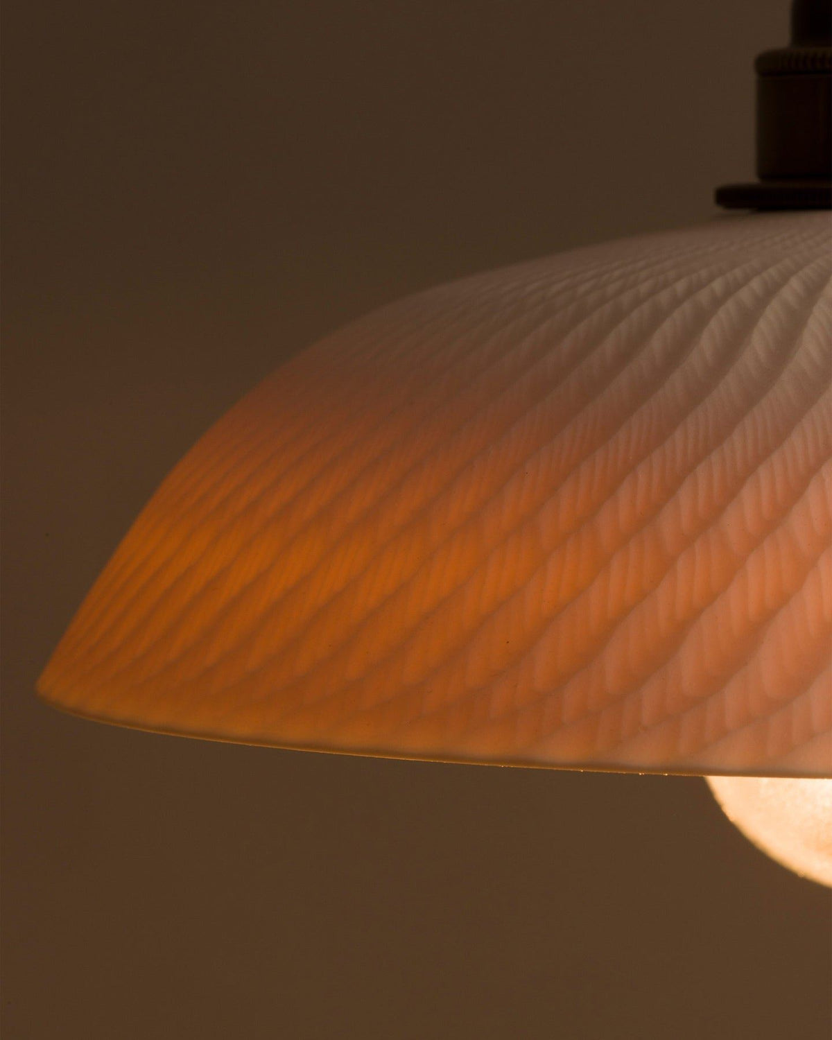 Large Chattered Skullcap Porcelain Plug-in Light TEST