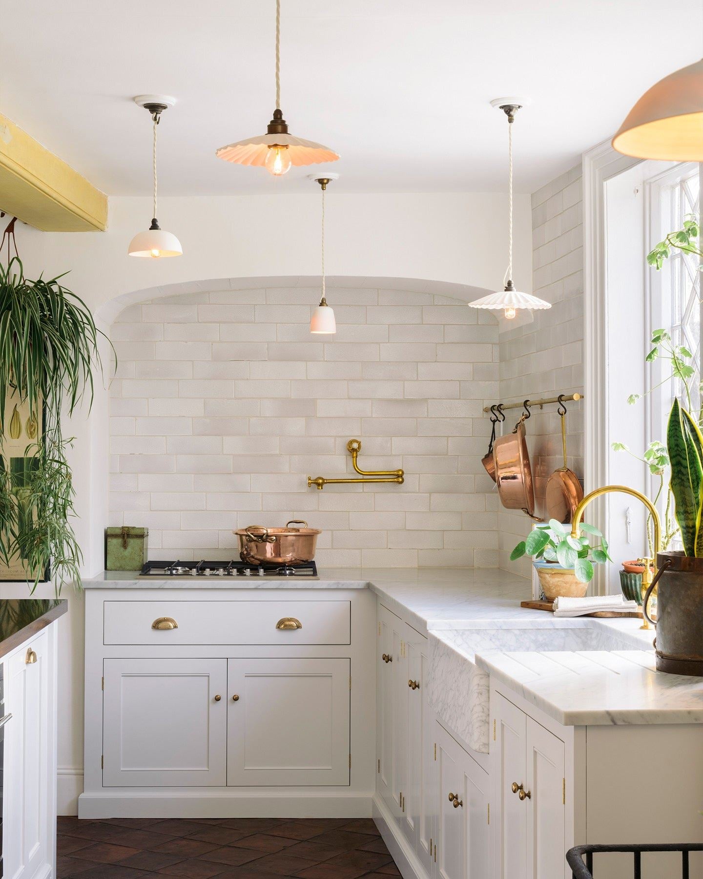 Chattered Rice Bowl Porcelain Pendant Light