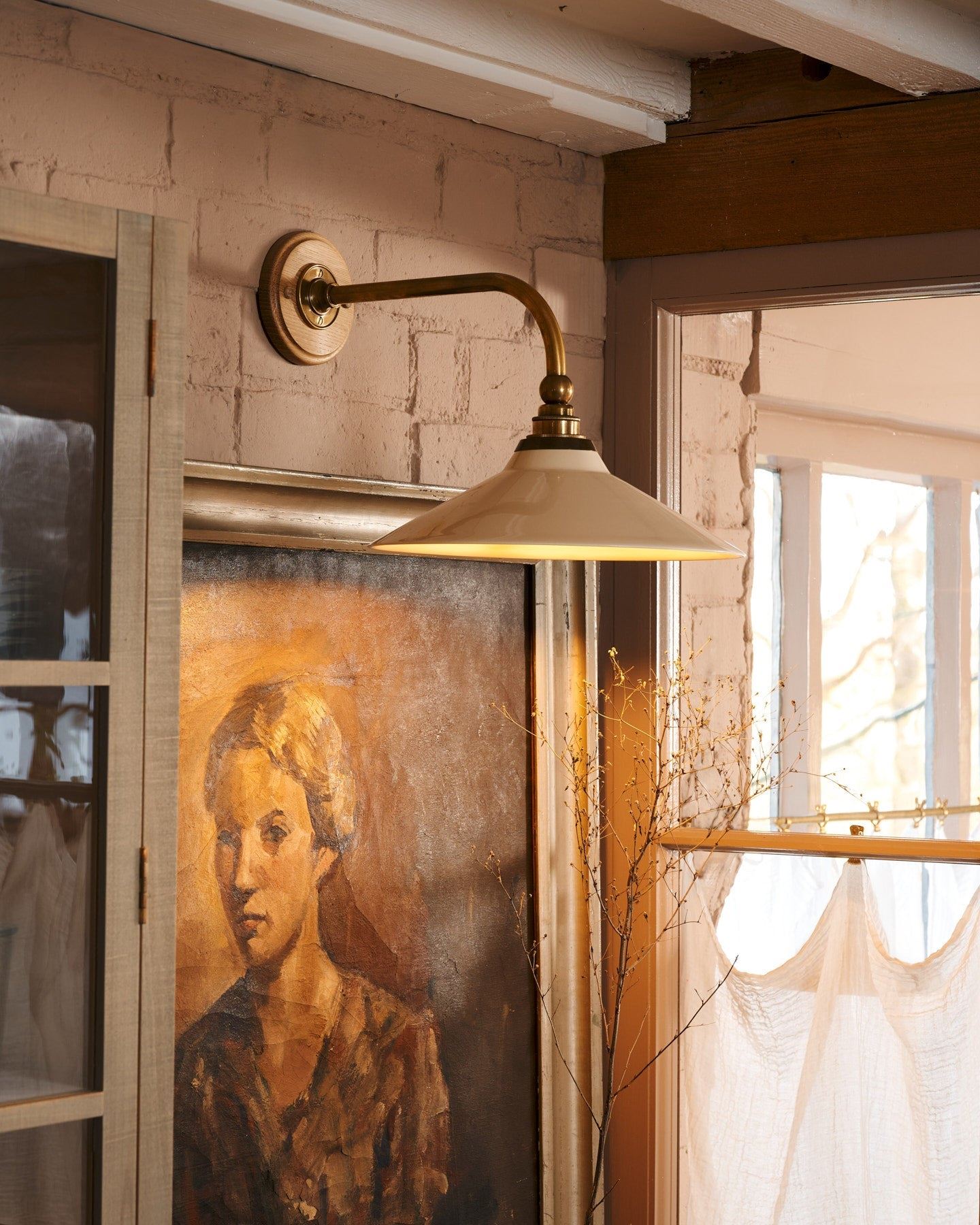 The Heirloom Task Light with Creamware Shade - Small
