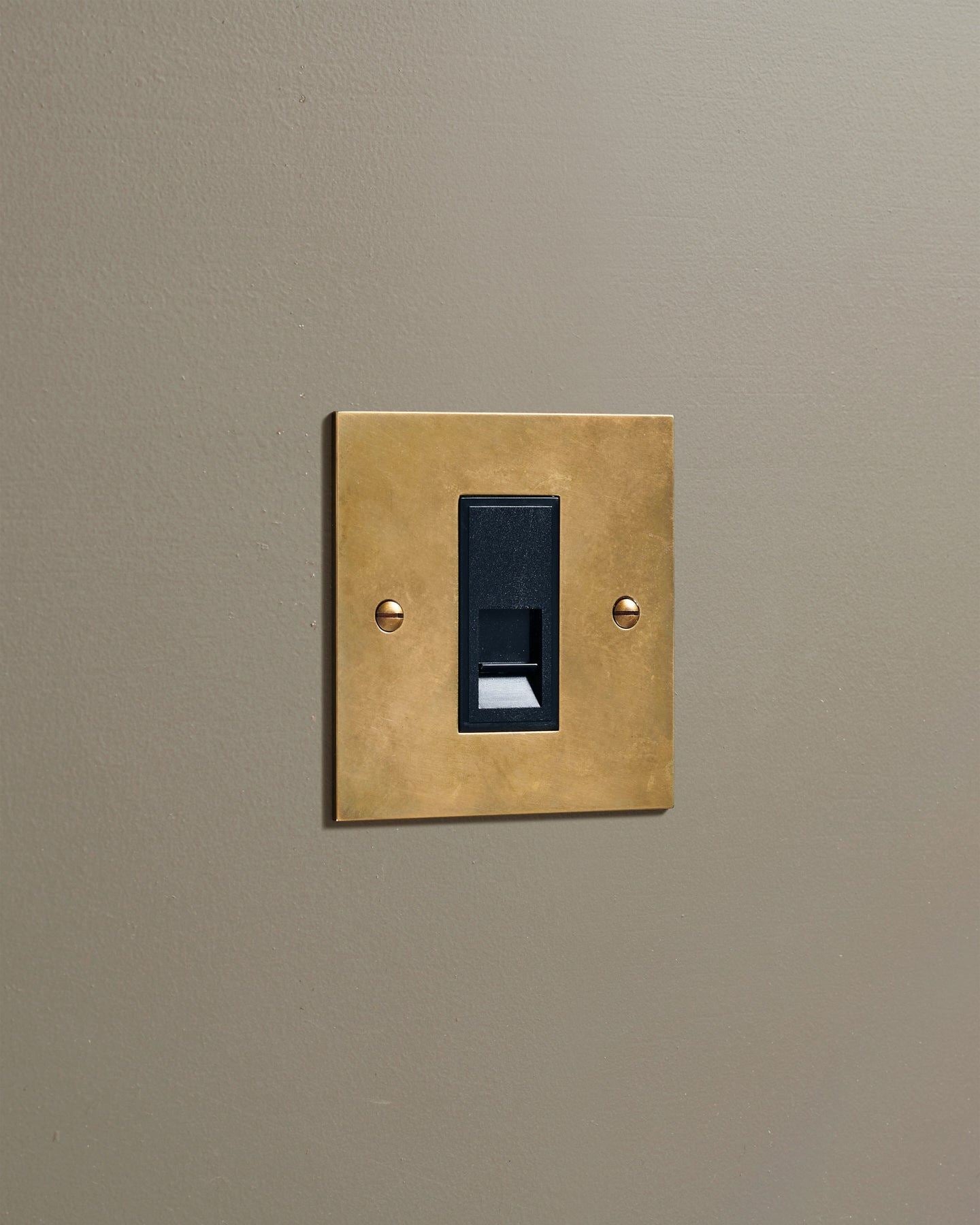 Heirloom Brass Classic Ethernet Outlet