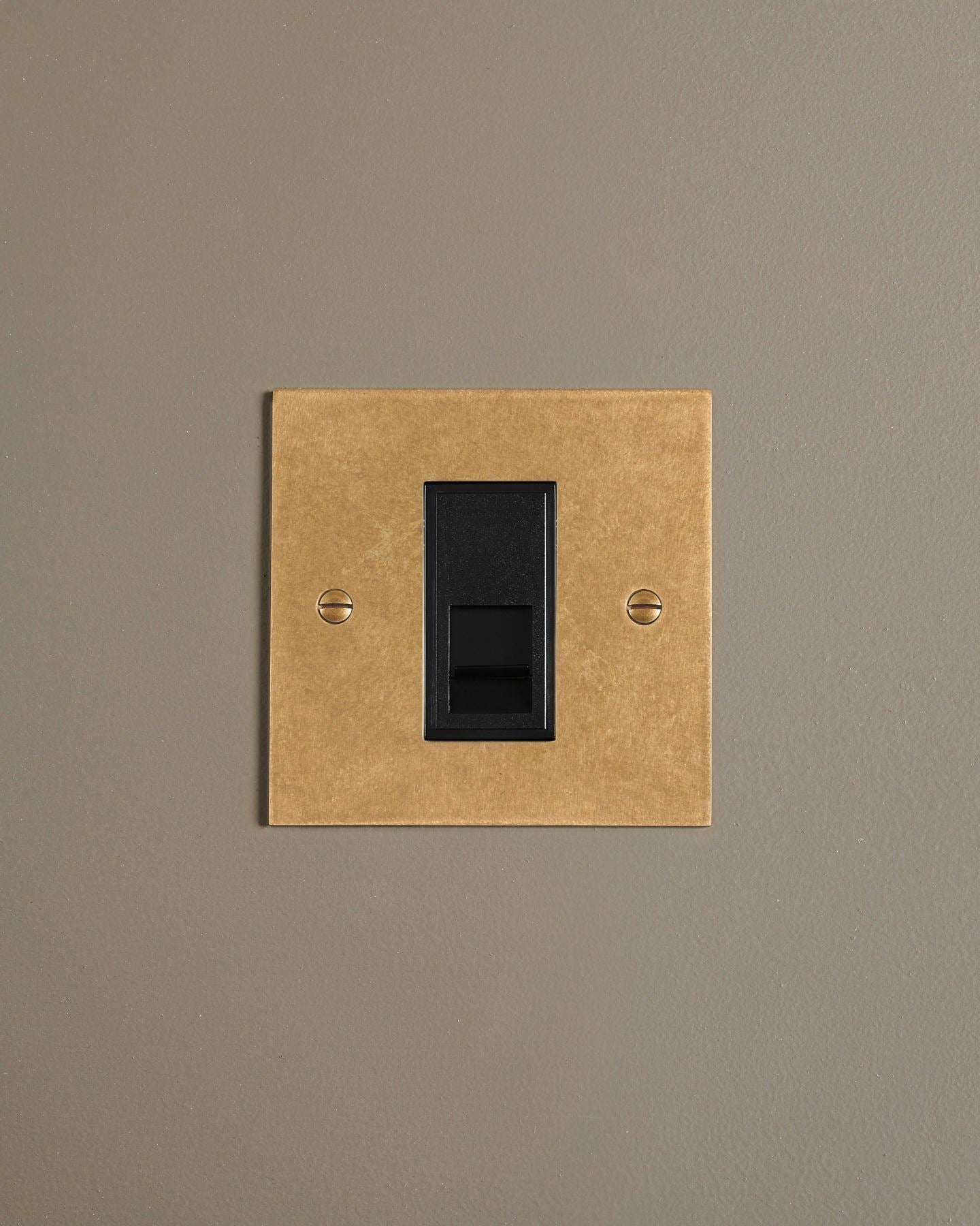Aged Brass Classic Telecom Outlet