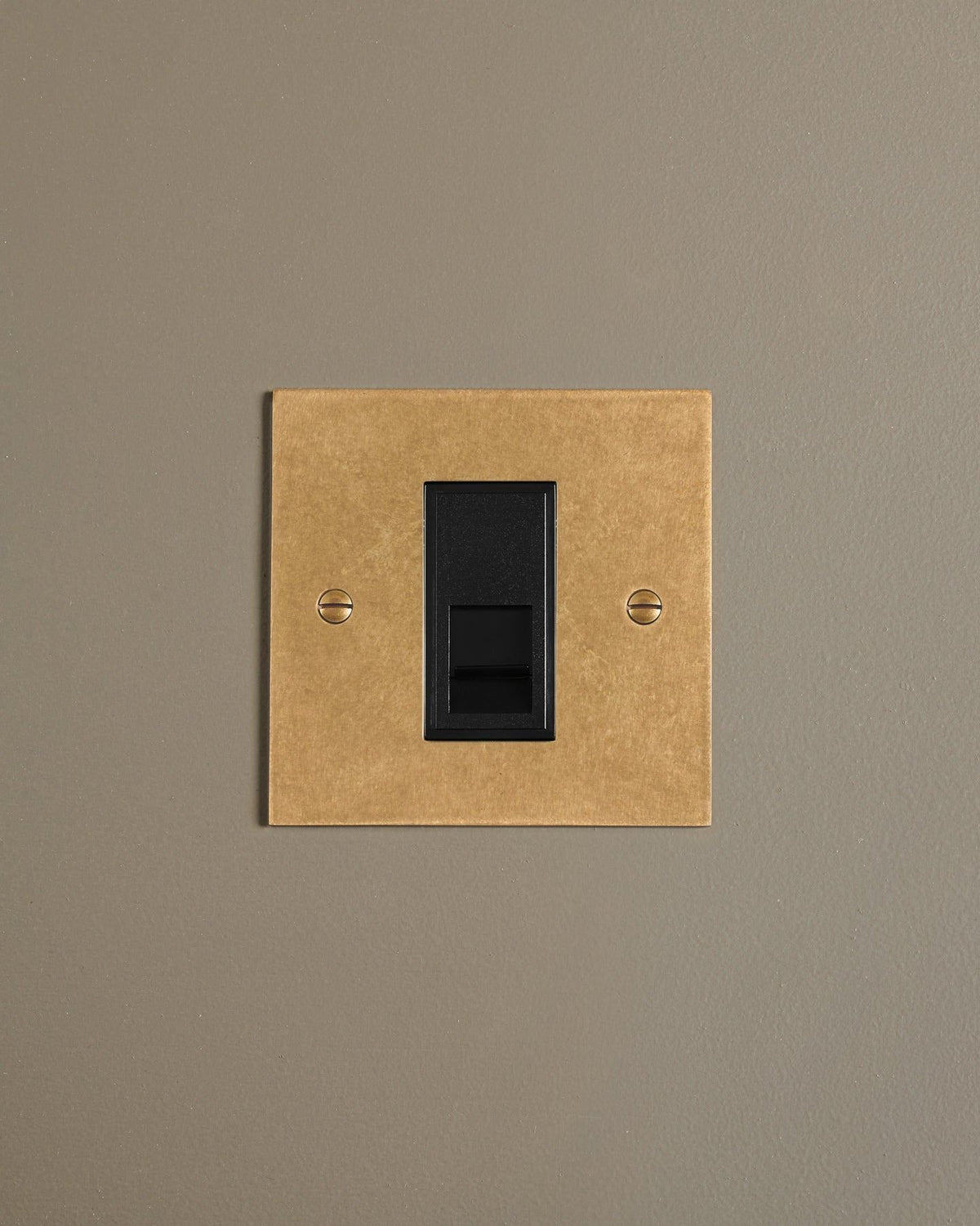 Aged Brass Classic Telecom Outlet TEST