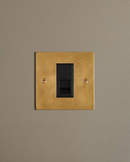 Heirloom Brass Classic Telecom Outlet