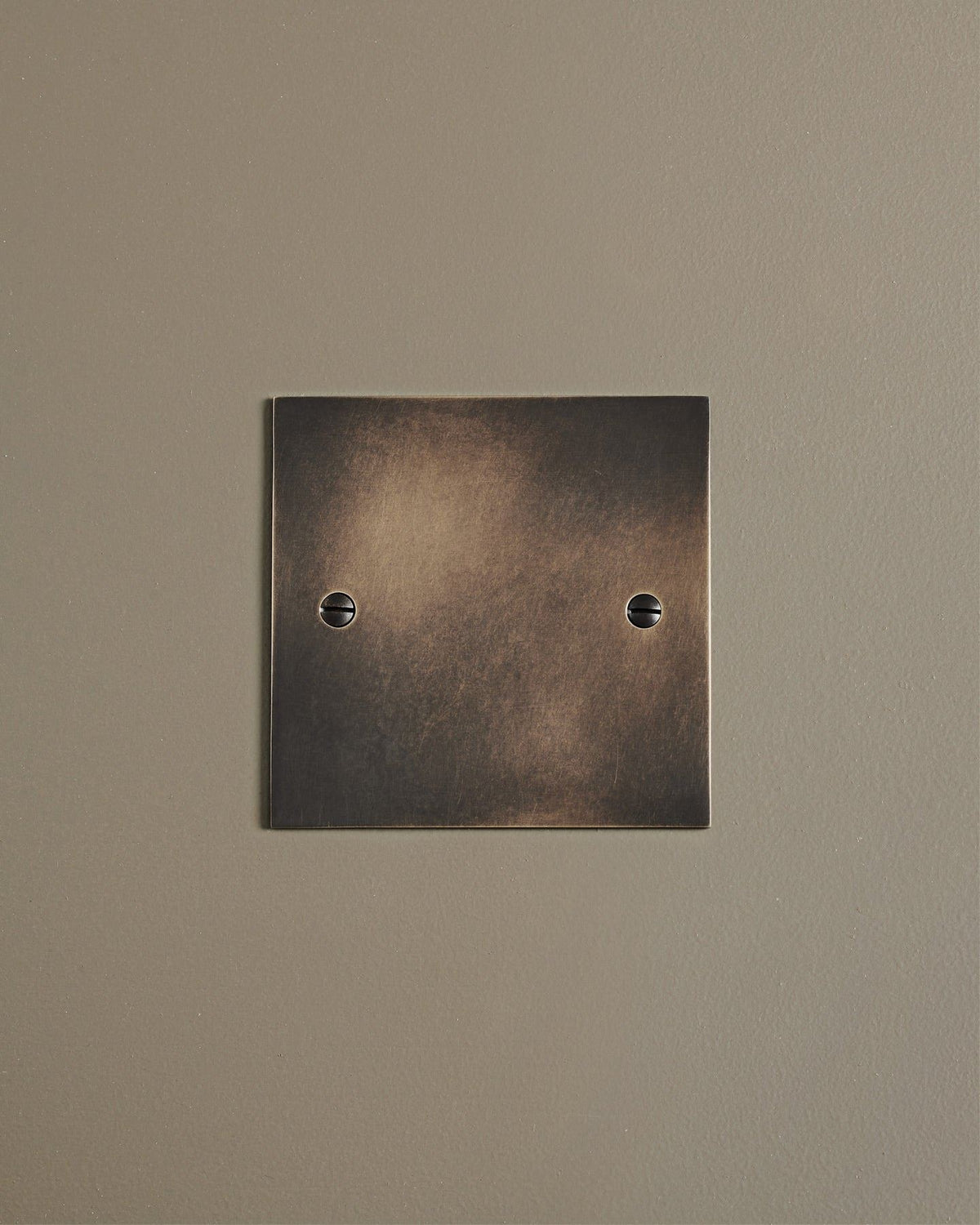 Oxidised Brass Classic Blank Plate TEST
