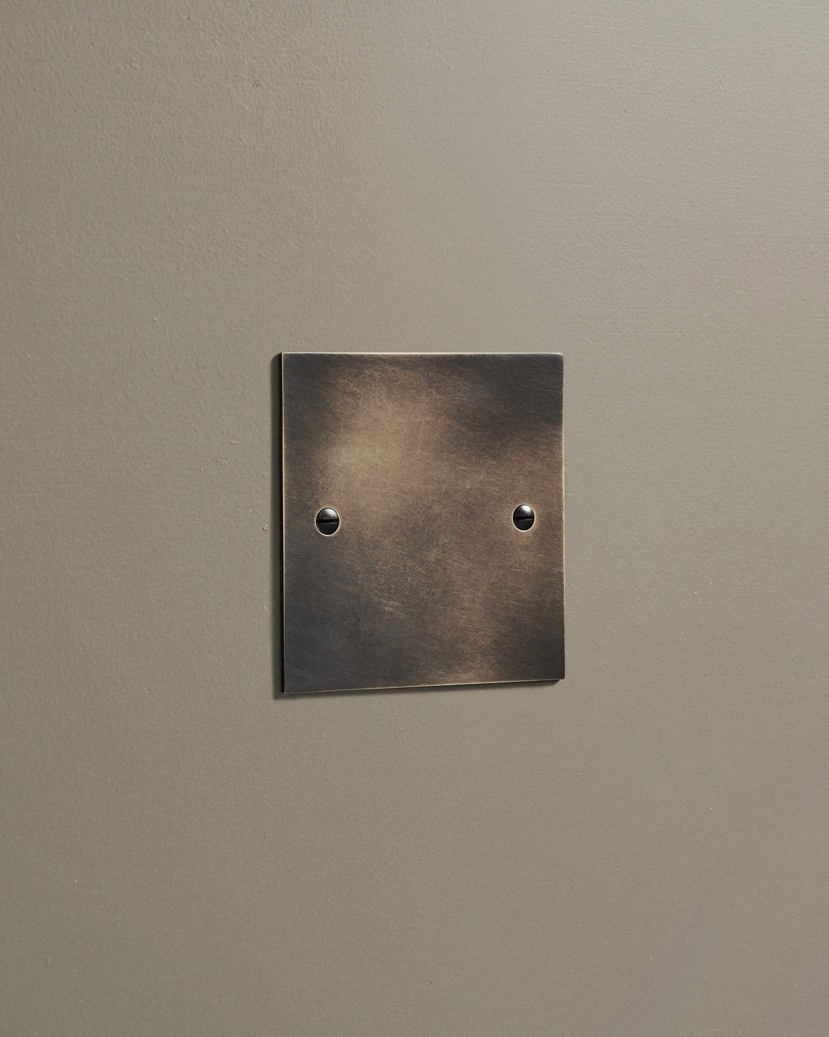 Oxidised Brass Classic Blank Plate TEST