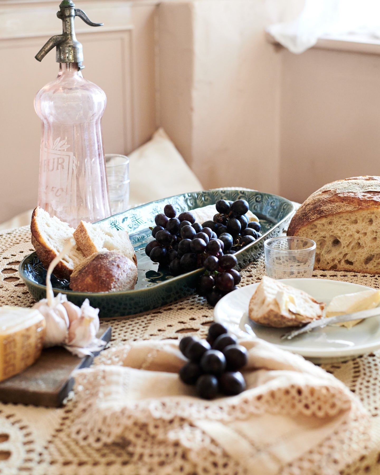 Oval Heirloom Platter - Indigo Blue