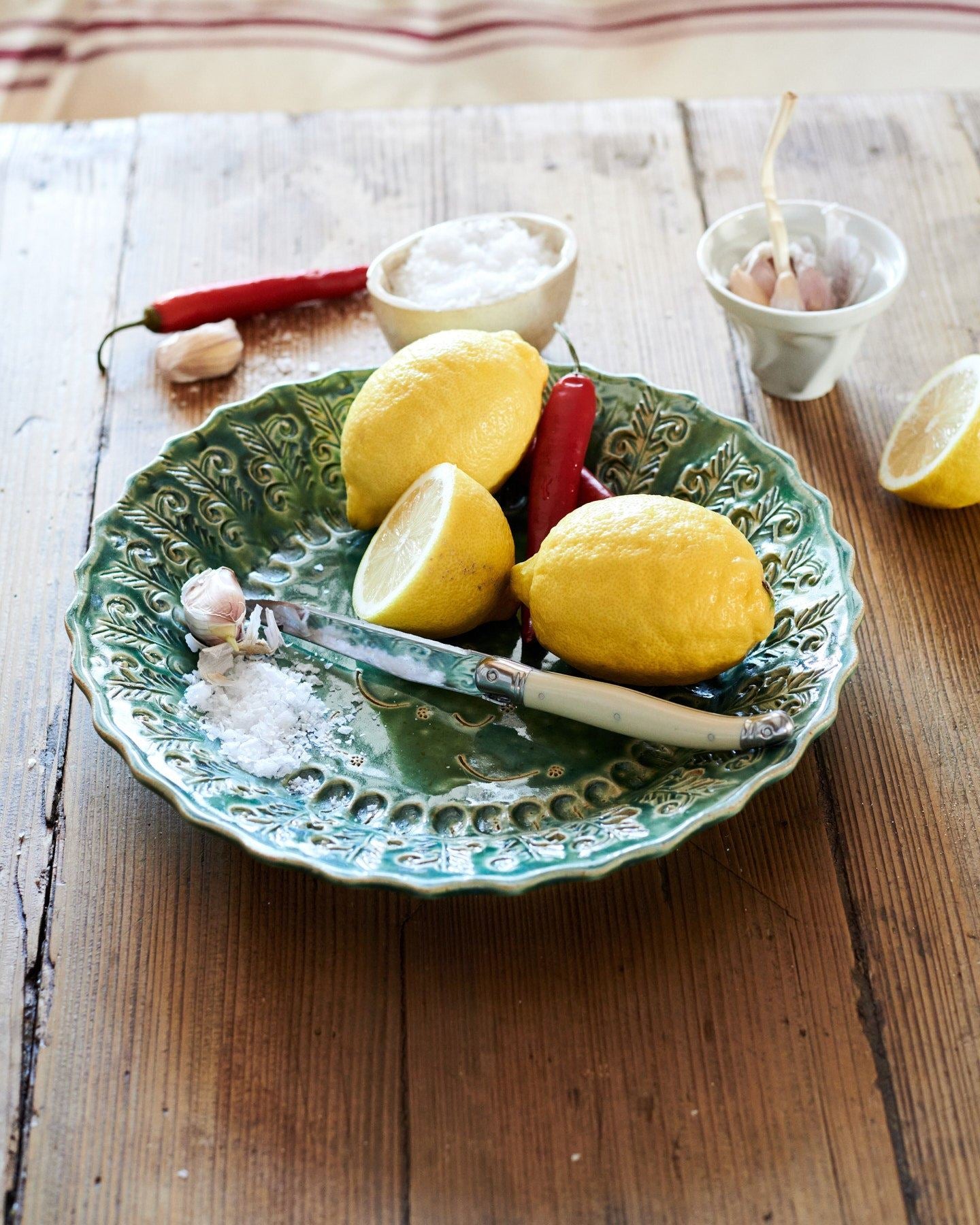 Round Heirloom Platter - Sea Green
